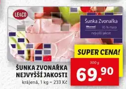 Lidl Šunka Zvonařka nejvyšší jakosti nabídka