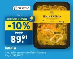 Lidl Paella nabídka