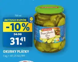 Lidl Freshona Burger Gherkins Slices nabídka