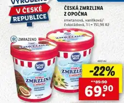 Lidl Česká zmrzlina z Opočna nabídka
