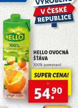 Lidl HELLO OVOCNÁ ŠŤÁVA nabídka