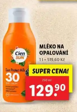 Lidl Cien Sun Sun Protect Milk 30 SPF nabídka