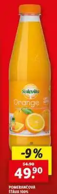 Lidl Pomerančová šťáva 100% nabídka