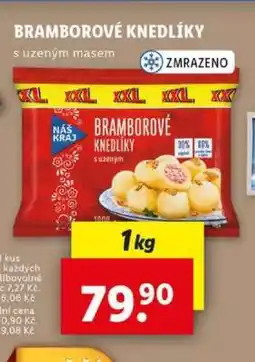 Lidl Bramborové knedlíky s uzeným masem nabídka