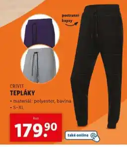 Lidl Crivit TEPLÁKY nabídka