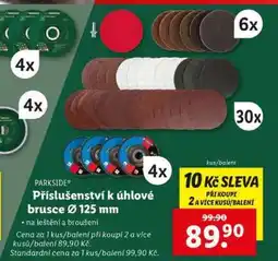 Lidl PARKSIDE Příslušenství k úhlové brusce Ø 125 mm nabídka