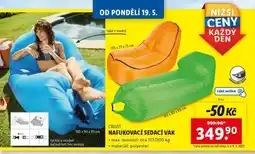 Lidl CRIVIT Nafukovací sedací vak nabídka