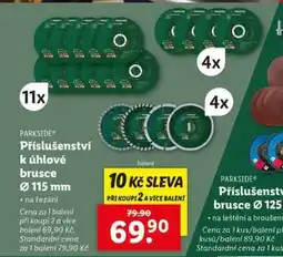Lidl PARKSIDE Příslušenství k úhlové brusce Ø 115 mm nabídka
