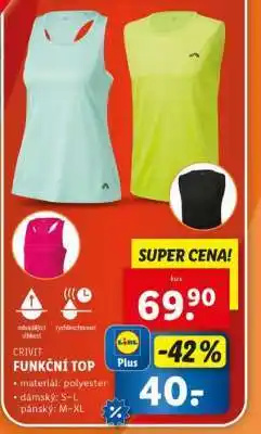Lidl CRIVIT FUNKČNÍ TOP nabídka