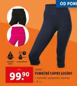 Lidl CRIVIT FUNKČNÍ CAPRI LEGÍNY nabídka