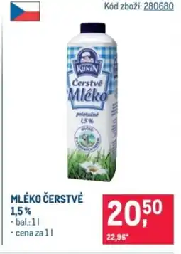 Makro Mléko čerstvé 1,5% nabídka