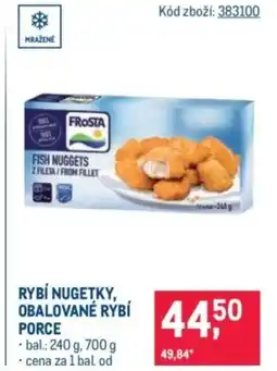 Makro Rybí nugetky, obalované rybí porce nabídka