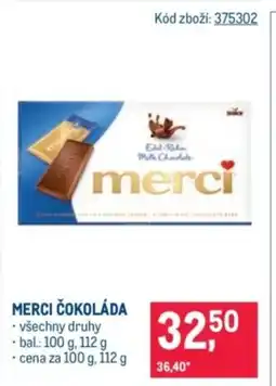 Makro Merci čokoláda nabídka