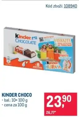 Makro Kinder choco nabídka