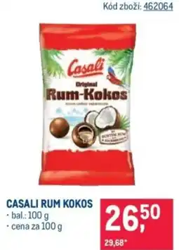 Makro Casali rum kokos nabídka