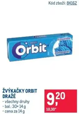 Makro Žvýkačky orbit dražé nabídka