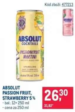 Makro Absolut passion fruit, strawberry 5% nabídka