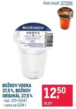 Makro Božkov vodka 37,5%, božkov originál 37,5% nabídka
