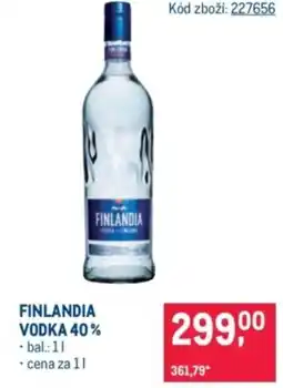 Makro FINLANDIA Vodka 40% nabídka