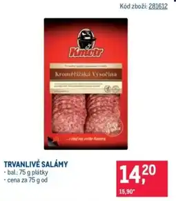 Makro Trvanlivé salámy nabídka