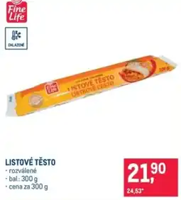 Makro Fine Life Listové těsto nabídka
