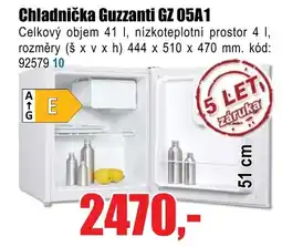 EVA Chladnička Guzzanti GZ 05A1 nabídka