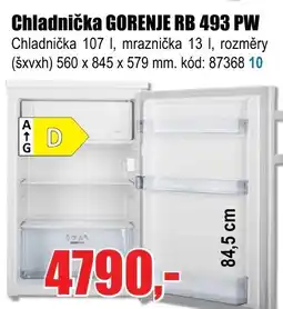 EVA Chladnička GORENJE RB 493 PW nabídka