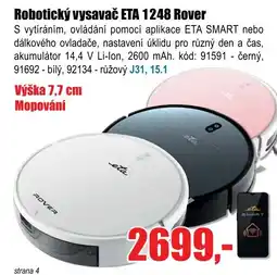 EVA Robotický vysavač ETA 1248 Rover nabídka