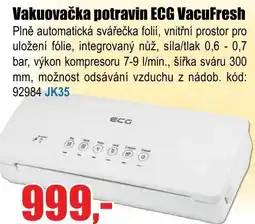 Vakuovačka potravin ECG VacuFresh