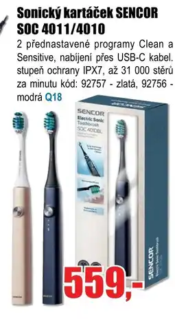 EVA Sonický kartáček SENCOR SOC 4011/4010 nabídka