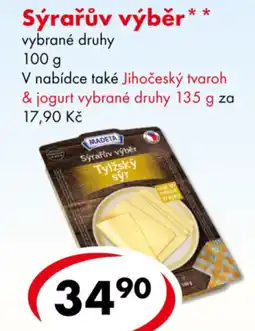 CBA MADETA Sýrařův výběr nabídka
