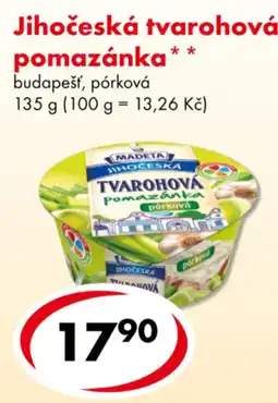 CBA Jihočeská tvarohová pomazánka nabídka