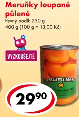 CBA Meruňky loupané půlené nabídka
