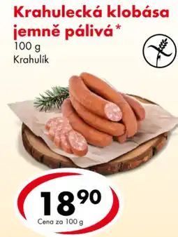 CBA Krahulecká klobása jemně pálivá nabídka