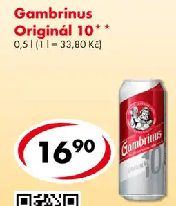 CBA Gambrinus Originál 10 nabídka