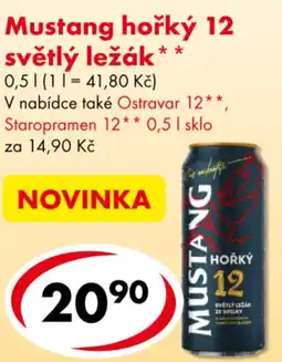 CBA Mustang hořký 12 světlý ležák nabídka