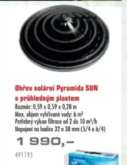 Uni Hobby Ohřev solární Pyramida Sun s průhledným plastem nabídka