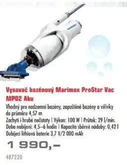 Uni Hobby Vysavač bazénový Marimex ProStar Vac MPO2 Aku nabídka