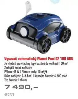 Uni Hobby Vysavač automatický Planet Pool CF 100 AKU nabídka