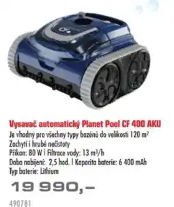 Uni Hobby Vysavač automatický Planet Pool CF 400 AKU nabídka