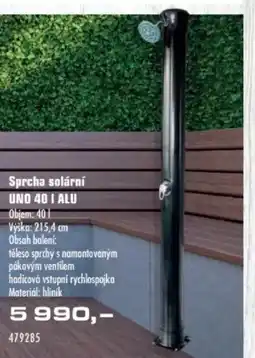 Uni Hobby Sprcha solární Uno ALU nabídka