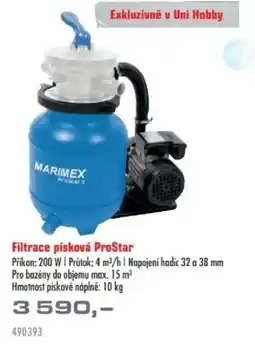 Uni Hobby Filtrace písková ProStar nabídka