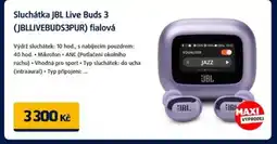 Datart Sluchátka JBL Live Buds 3 (JBLLIVEBUDS3PUR) fialová nabídka