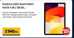 Datart Dotykový tablet Xiaomi Redmi Pad SE 4 GB / 128 GB nabídka