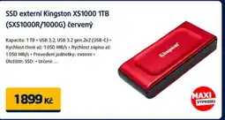Datart SSD externí Kingston XS1000 1TB (SXS1000R/1000G) červený nabídka