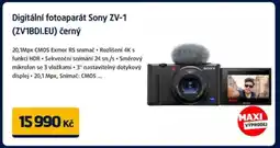 Datart Digitální fotoaparát Sony ZV-1 (ZV1BDI.EU) černý nabídka