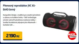 Datart Přenosný reproduktor JVC XS- E643 černý nabídka