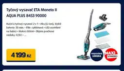 Datart Tyčový vysavač ETA Moneto II AQUA PLUS 8453 90000 nabídka