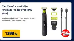 Datart Zastřihovač vousů Philips OneBlade Pro 360 QP6542/15 černý nabídka
