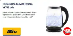 Rychlovarná konvice Hyundai VK745 sklo